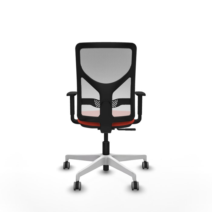 PIQUERAS Y CRESPO Silla de oficina Motilla con mecanismo Sincro, Naranja oscuro y Blanco PIQUERAS Y CRESPO Silla de oficina Motilla con mecanismo Sincro, Naranja oscuro y Blanco
