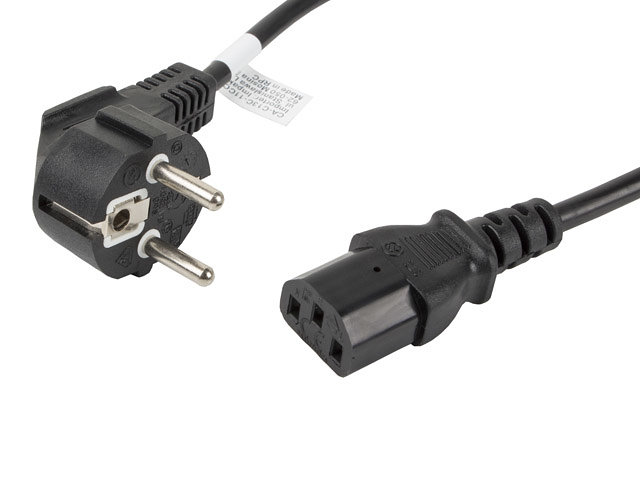 Lanberg cable de alimentacion ca-c13c-11cc-0018-bk conectores schuko / iec320 c13 1.8 metros Lanberg cable de alimentacion ca-c13c-11cc-0018-bk conectores schuko / iec320 c13 1.8 metros