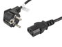 Lanberg CA-C13C-11CC-0018-BK Cable de Alimentación Schuko CEE 7/7 a IEC320 C13, 1,8 m, Negro