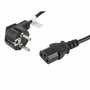 Lanberg CA-C13C-11CC-0018-BK Cable de Alimentación Schuko CEE 7/7 a IEC320 C13, 1,8 m, Negro