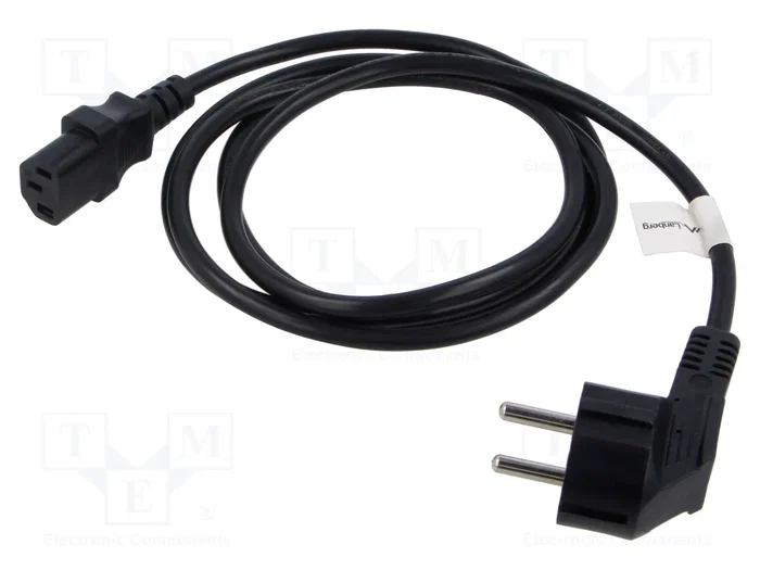 Lanberg CA-C13C-11CC-0018-BK Cable de Alimentación C13 Angular a CEE 7/7, 1,8 m Lanberg CA-C13C-11CC-0018-BK Cable de Alimentación C13 Angular a CEE 7/7, 1,8 m