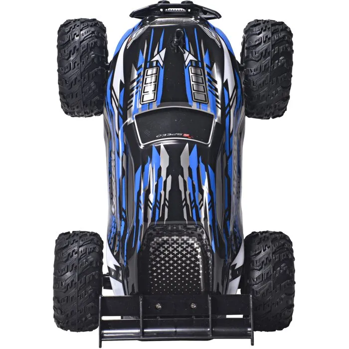 Silverlit Nitro Rush - Coche teledirigido todoterreno escala 1/18, 2.4 GHz, 4 velocidades, batería recargable, 10 km/h, juguete para niños +5 años (AACMT92376)