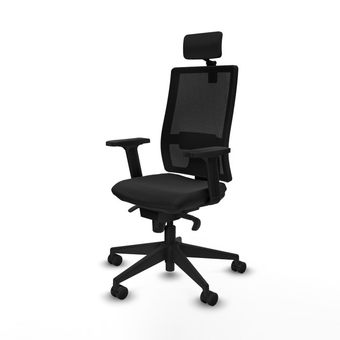 PIQUERAS Y CRESPO Silla de oficina Horna con mecanismo Sincro Negro PIQUERAS Y CRESPO Silla de oficina Horna con mecanismo Sincro Negro