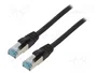 LogiLink Patch Cord Cat 6a S/FTP 5m Negro CQ6075S PUR IP20