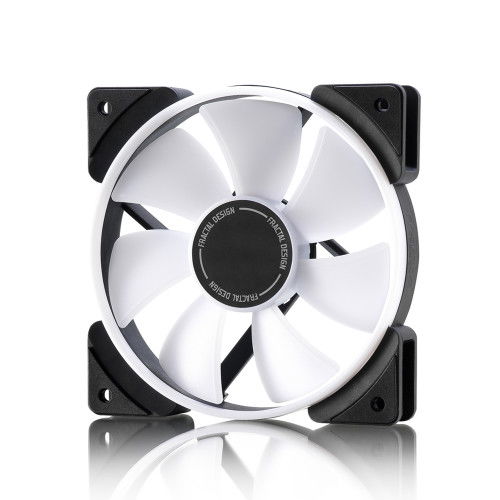 Fractal Design Ventilador Prisma AL-12 PWM 12cm Negro Blanco Iluminación LED PWM para Carcasa de Ordenador