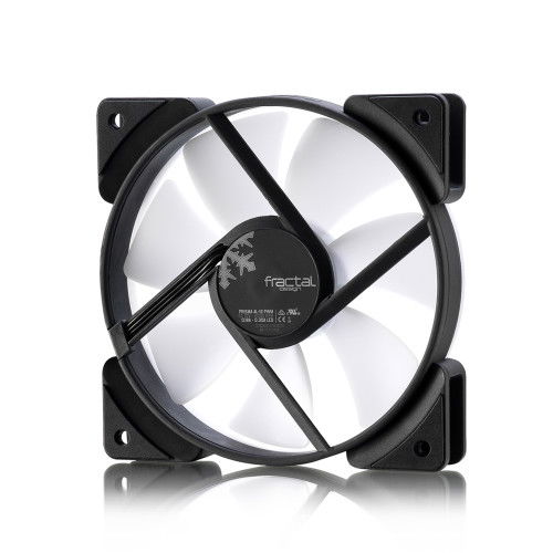 Fractal Design Ventilador Prisma AL-12 PWM 12cm Negro Blanco Iluminación LED PWM para Carcasa de Ordenador