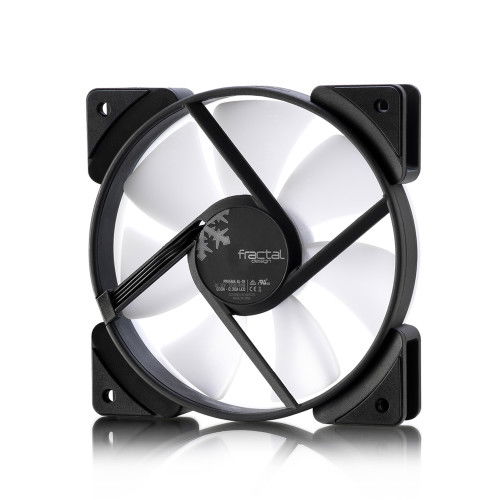 Fractal Design Ventilador Prisma AL-12 PWM 12cm Negro Blanco Iluminación LED PWM para Carcasa de Ordenador