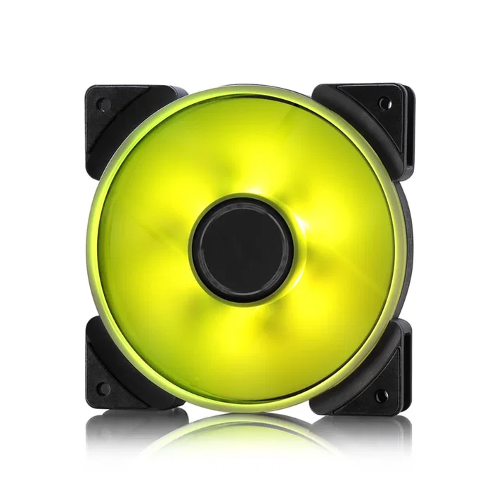 Fractal Design Ventilador Prisma AL-12 PWM ARGB - Ventilador PC 120mm Negro/Blanco con LED RGB y Control PWM - 1 Unidad