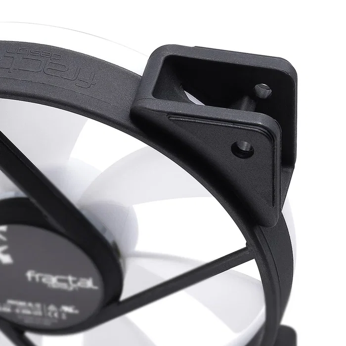 Fractal Design Ventilador Prisma AL-12 PWM ARGB - Ventilador PC 120mm Negro/Blanco con LED RGB y Control PWM - 1 Unidad