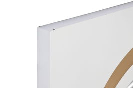 DKD Home Decor Espejo Dorado Blanco 90 x 90 x 4 cm