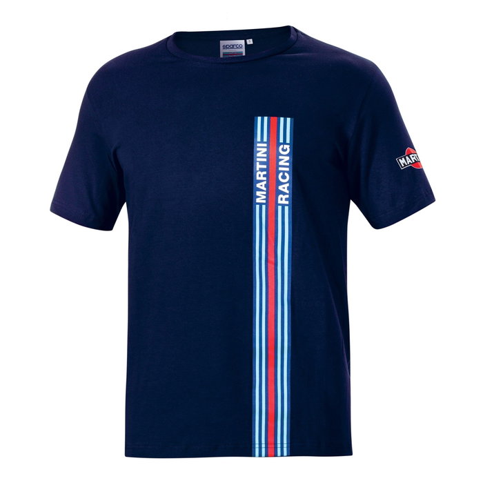 Sparco Camiseta Big Stripes Martini-R Azul XXL Sparco Camiseta Big Stripes Martini-R Azul XXL