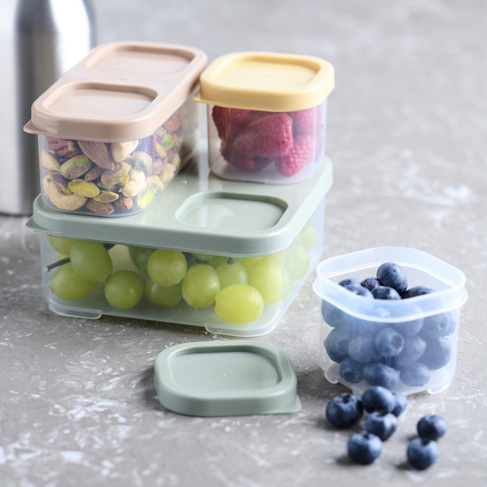 Day Juego de 4 Cajas de Almacenamiento para Alimentos Verde Arena