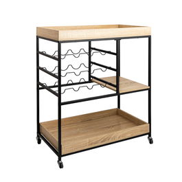 Carro Multiestancia Bandejas Botellero Moa Vinthera 75x40x91,5 cm