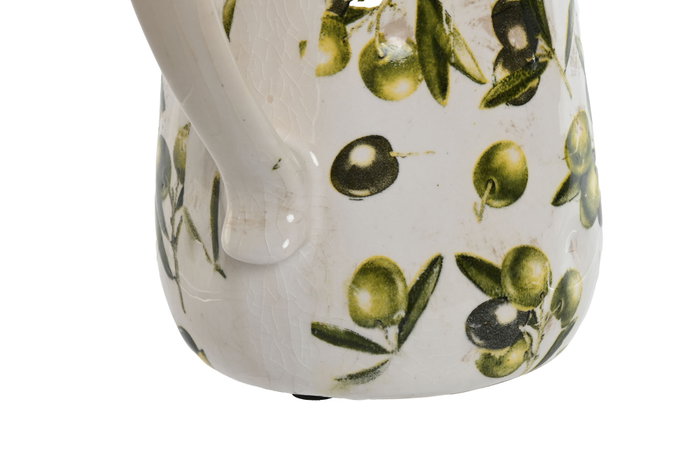 DKD Home Decor Jarra de Gres Olivo Verde 17x12x18,5 cm
