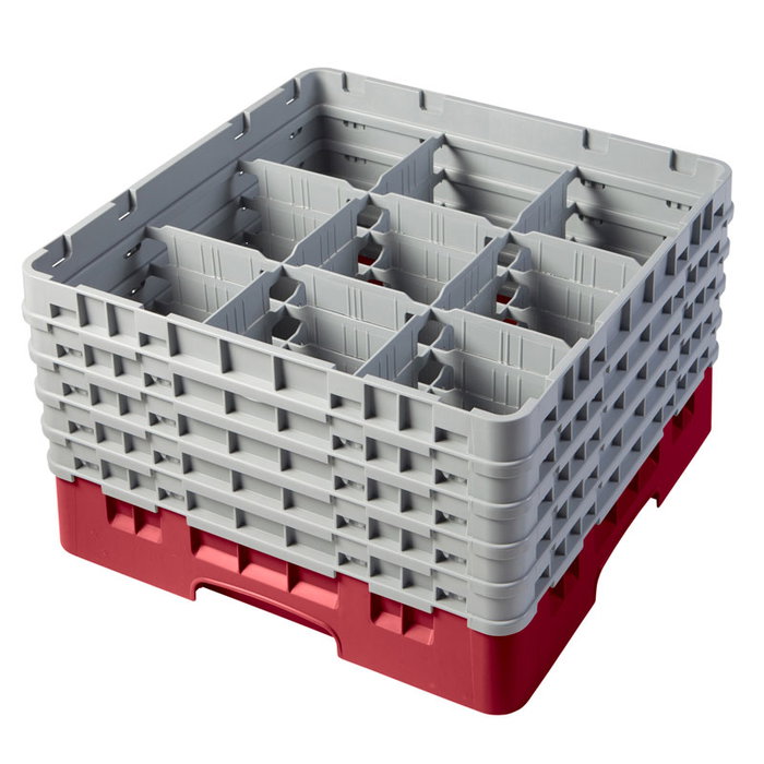 CAMBRO Cesta de lavado 9 comp. 5 alturas Arándano CAMBRO Cesta de lavado 9 comp. 5 alturas Arándano