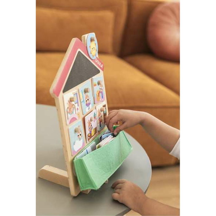 Diset Juego Rutinas Diarias con Casa de Madera y Tarjetas Diset Juego Rutinas Diarias con Casa de Madera y Tarjetas