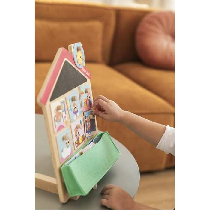 Diset Juego Rutinas Diarias con Casa de Madera y Tarjetas Diset Juego Rutinas Diarias con Casa de Madera y Tarjetas