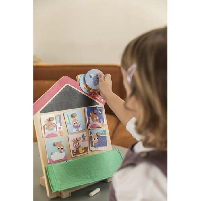 Diset Juego Rutinas Diarias con Casa de Madera y Tarjetas Diset Juego Rutinas Diarias con Casa de Madera y Tarjetas