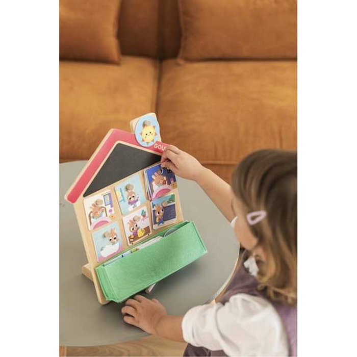 Diset Juego Rutinas Diarias con Casa de Madera y Tarjetas Diset Juego Rutinas Diarias con Casa de Madera y Tarjetas