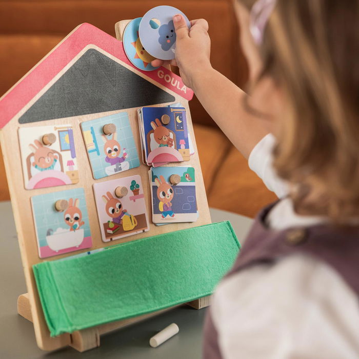 Goula Rutinas Diarias 1110700211 para Niños Aprende y Organiza con Tarjetas y Pizarra