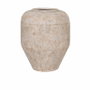 DKD Home Decor Jarrón de Metal Blanco 31,5x31,5x38,5 cm