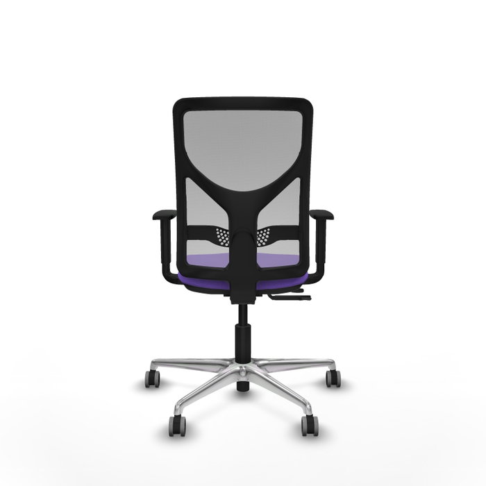 PIQUERAS Y CRESPO Silla de oficina Motilla con mecanismo Sincro/Traslack Lila y Gris