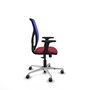 PIQUERAS Y CRESPO Silla de oficina Motilla con mecanismo Sincro, Granate y Azul