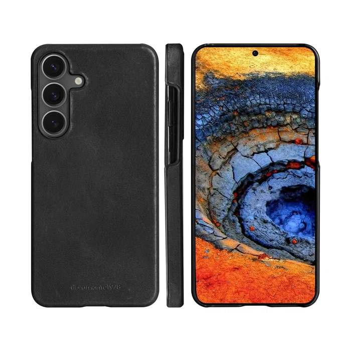 dbramante1928 Funda tipo libro de cuero para Samsung Galaxy S25, 15.8 cm (6.2"), Color Negro - Protección estilo cartera