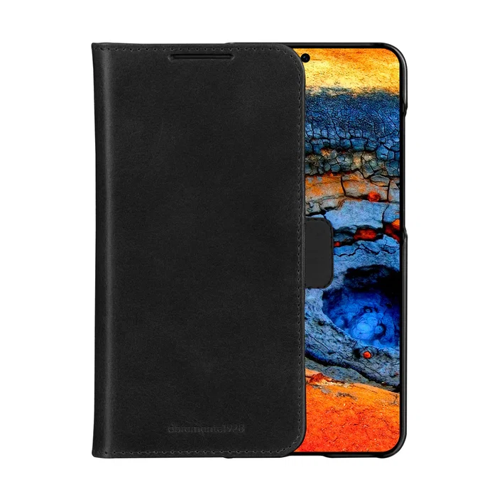 dbramante1928 Funda tipo libro de cuero para Samsung Galaxy S25, 15.8 cm (6.2"), Color Negro - Protección estilo cartera