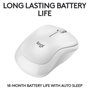 Logitech M240 Silent Ratón Bluetooth Blanco