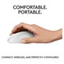Logitech M240 Silent Ratón Bluetooth Blanco