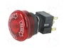 OMRON Interruptor de emergencia A165E-LS-24D-02 con LED 24V