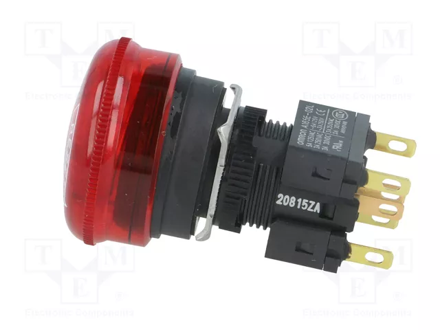 OMRON Interruptor de emergencia A165E-LS-24D-02 con LED 24V