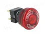OMRON Interruptor de emergencia A165E-LS-24D-02 con LED 24V