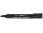 Q-connect Rotulador Permanente Negro Punta Biselada 5 mm