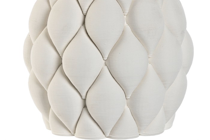 DKD Home Decor Jarron Moderno Blanco Gres 15 x 15 x 15 cm