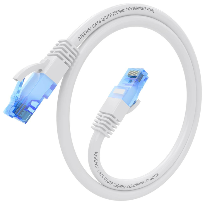 Aisens Cable de Red RJ45 Cat.6 UTP AWG26 CCA Blanco 30cm Aisens Cable de Red RJ45 Cat.6 UTP AWG26 CCA Blanco 30cm