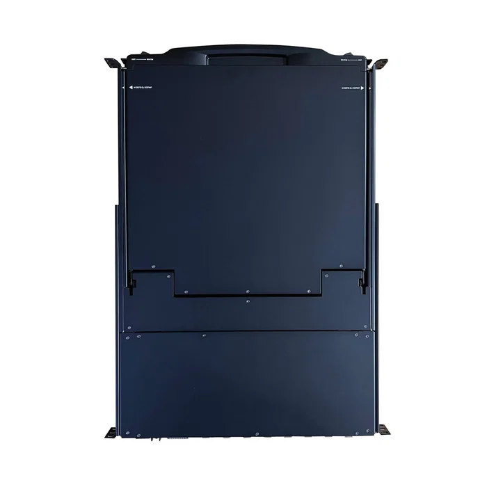 Eaton B020-U16-19-K Interruptor KVM Consola NetDirector 16 Puertos 1U con Pantalla LCD de 19", Montaje en Rack, Teclado Francés, Incluye Cables PS2/USB