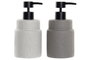 DKD Home Decor Dosificador de Gres y PVC 8x8x16,5 cm Surtido de 2 unidades