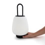 Vinthera Lámpara de Vidrio Outdoor Inalámbrica Nora Negro