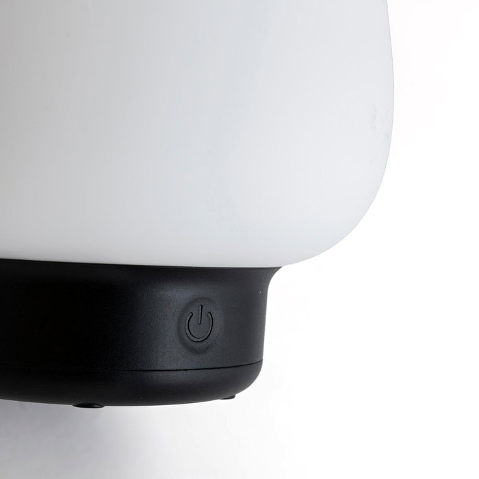 Vinthera Lámpara de Vidrio Outdoor Inalámbrica Nora Negro