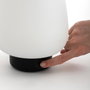 Vinthera Lámpara de Vidrio Outdoor Inalámbrica Nora Negro