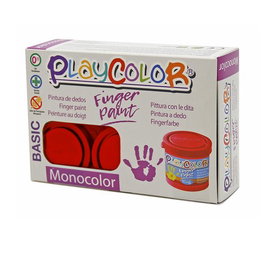 Pintura De Dedos Playcolor Basic 40 Ml (Bote) Monocolor Blanco Estuche De 6