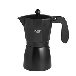 ADLER Cafetera Italiana Espresso para 9 Tazas (450ml), Compatible con Vitrocerámica, Cocina Eléctrica y Fuego Directo
