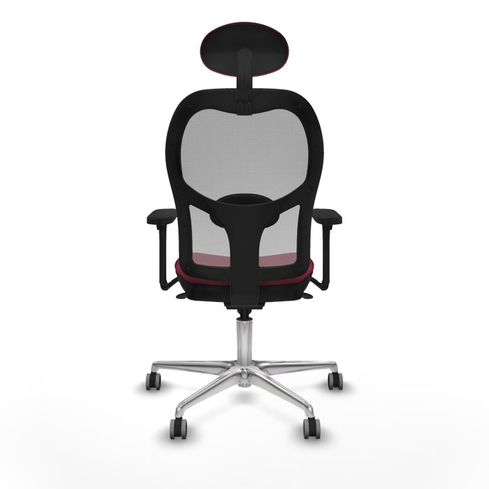 PIQUERAS Y CRESPO Silla de oficina Jorquera con mecanismo Sincro, Granate y Gris PIQUERAS Y CRESPO Silla de oficina Jorquera con mecanismo Sincro, Granate y Gris