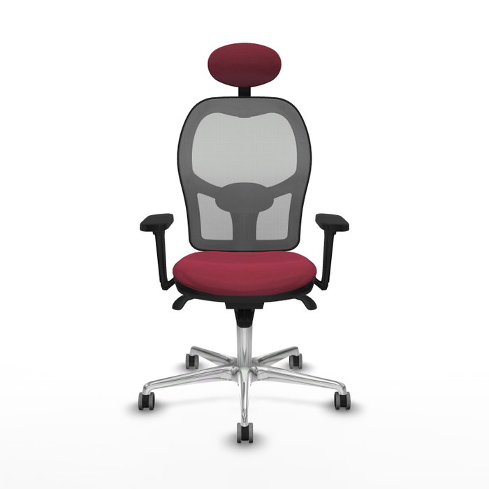PIQUERAS Y CRESPO Silla de oficina Jorquera con mecanismo Sincro, Granate y Gris PIQUERAS Y CRESPO Silla de oficina Jorquera con mecanismo Sincro, Granate y Gris