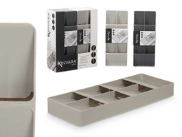 Kinvara Soporte Tenedores Cucharas Surtidos Gris 40.2x4.7x15.8 cm (Set de 12)