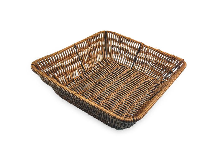 My Bar Cesta para Pan Cuadrada Reforzada de Polipropileno 23.5 cm (18 Unidades)