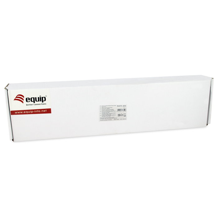 EQUIP Patch Panel Cat6A 19" FTP 1U, 48 Puertos RJ45, 10GBase-T 10 Gigabit Ethernet 10000 Mbit/s, Color Gris, Referencia 326526