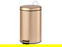 Berilo Papelera Pedal 12L Metal Oro 25 x 39.5 x 32 cm (Set de 4)